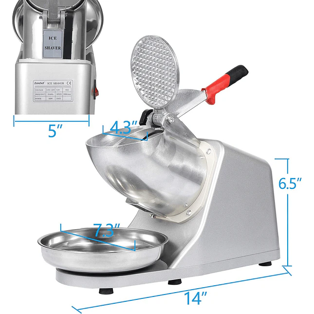 Máquina Eléctrica Trituradora de Hielo para Bebidas y Granizados 2