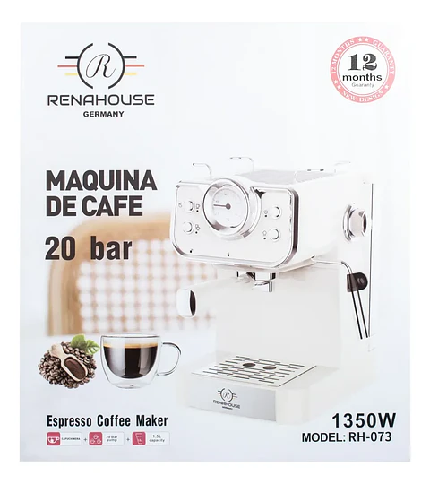 Máquina para Café Renahouse 20 Bares Espresso y Capuchino