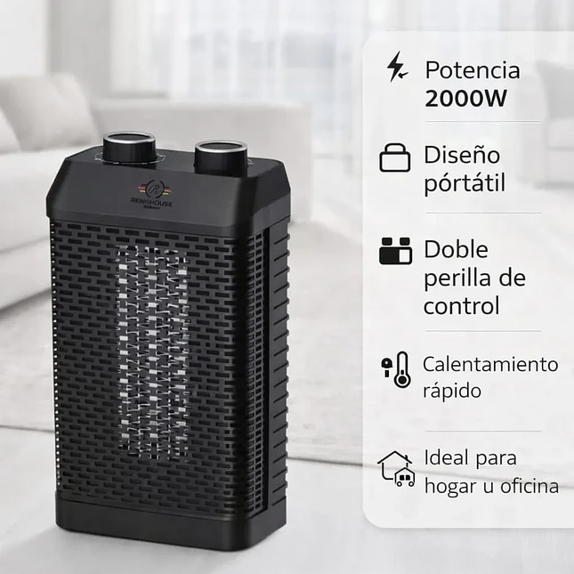 Calentador de Ambiente Renahouse Germany Portátil 3