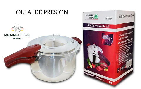 Olla a Presión de 3 Litros en Acero Inoxidable