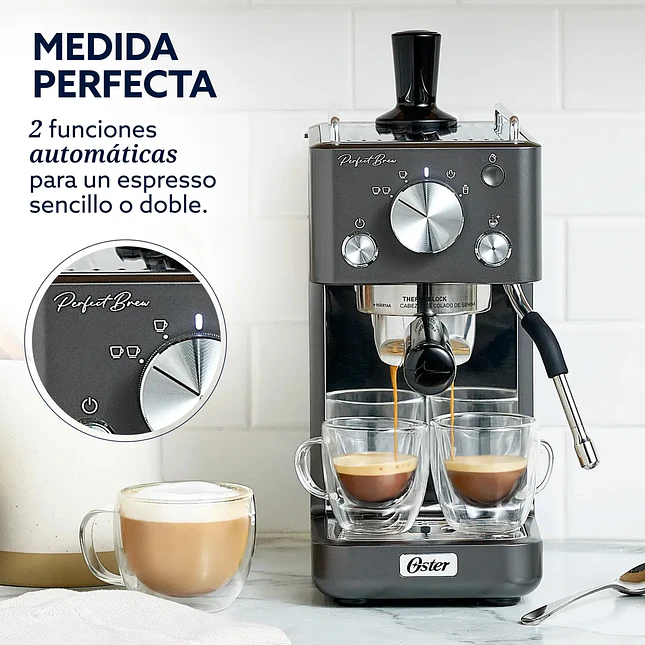 Cafetera Espresso Oster Perfect Brew Compacta 4