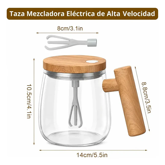 Vaso Mezclador Eléctrico Recargable de 400 ml 3