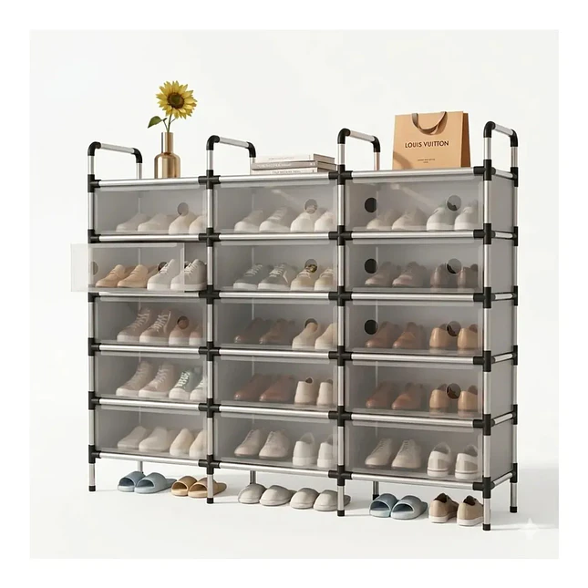 Zapatero Organizador de 6 Niveles con Tapa 1