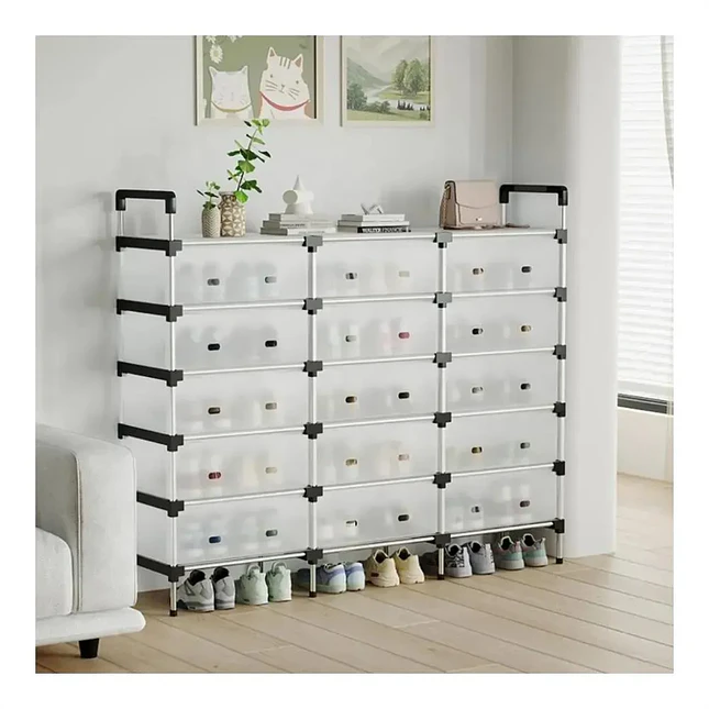 Zapatero Organizador de 6 Niveles con Tapa 4