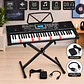 Organeta MK-2115 de 61 Teclas con Soporte Plegable para Piano - Miniatura 1