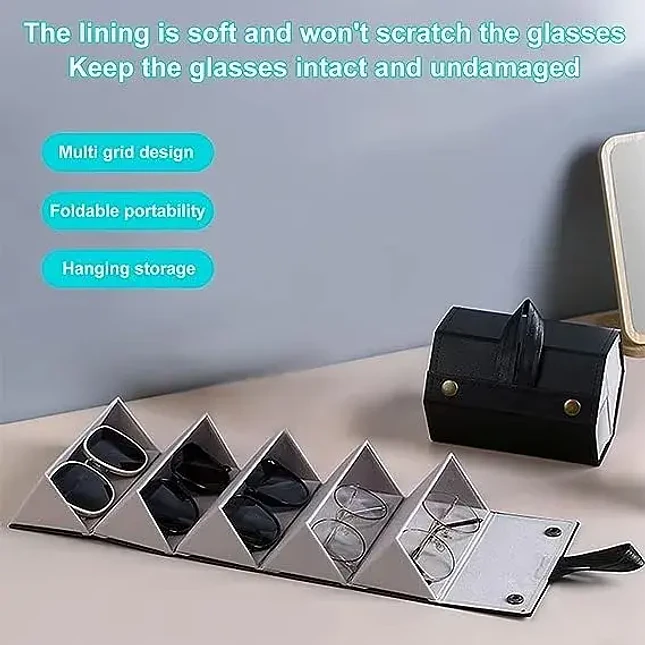Bolso Organizador Plegable para Gafas de Viaje 6