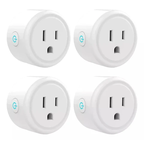 Set de 4 Enchufes Inteligentes Wi-Fi con Control por App y Voz