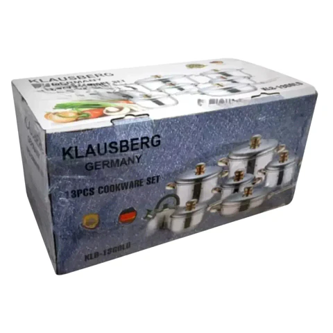 Juego de Ollas Klausberg de 13 Piezas en Acero Quirúrgico