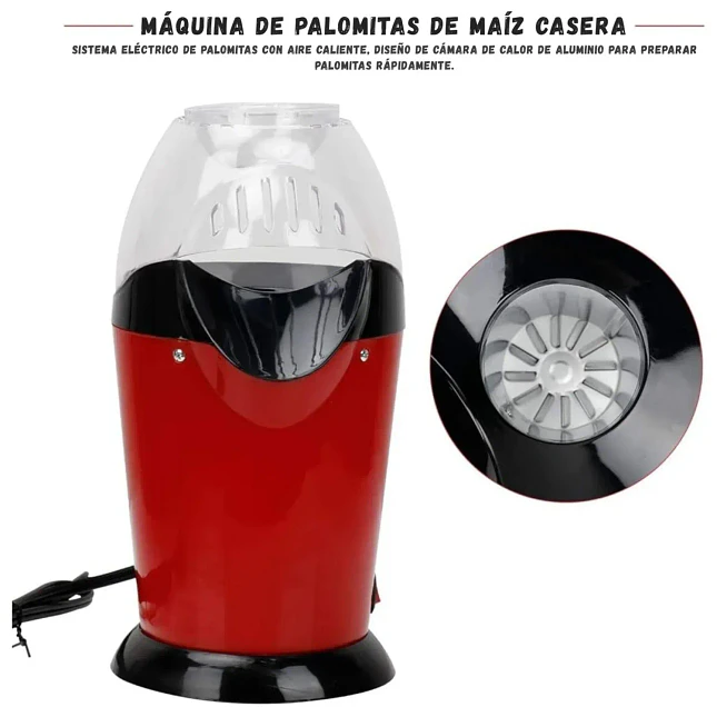 Máquina de Palomitas con Aire Caliente de 1200W y 300 ml 5