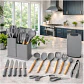 Set de Utensilios de Cocina de Silicona de 19 Piezas con Mangos de Madera - Miniatura 8