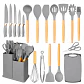 Set de Utensilios de Cocina de Silicona de 19 Piezas con Mangos de Madera - Miniatura 6