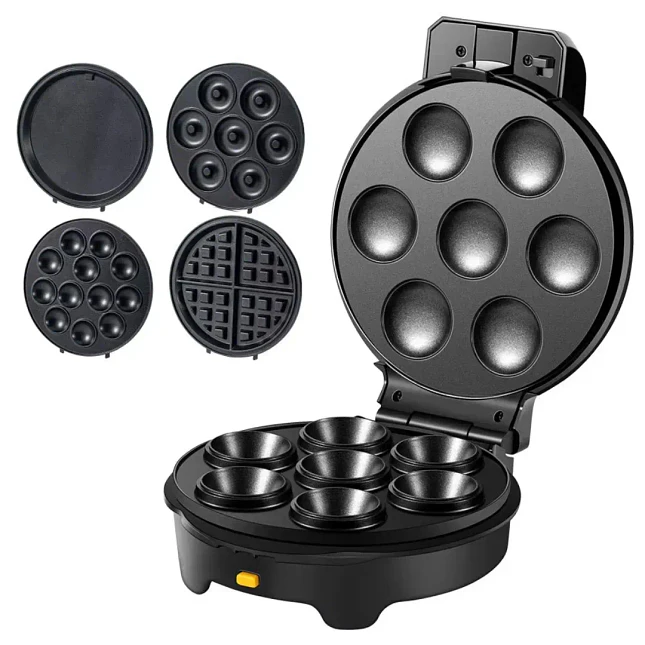 Waflera Multifuncional 5 en 1 con Placas Intercambiables Antiadherentes 2