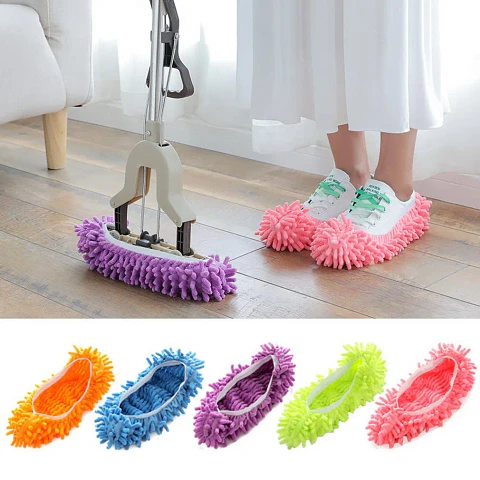 Zapatón de Limpieza de Microfibra Reutilizable para Pisos