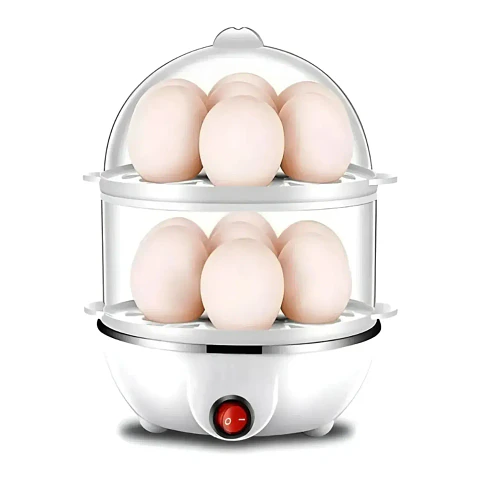 Hervidor de Huevos Eléctrico Doble Olla para Cocción Rápida