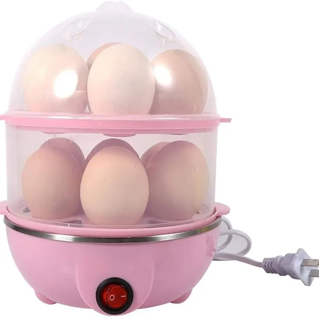 Hervidor de Huevos Eléctrico Doble Olla para Cocción Rápida 2