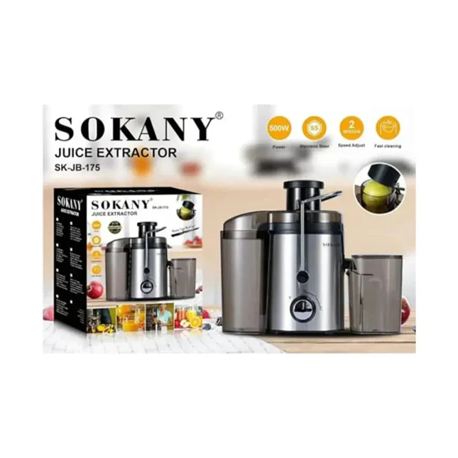 Extractor de Jugos Sokany SK-400 de 800W con 2 Velocidades 2