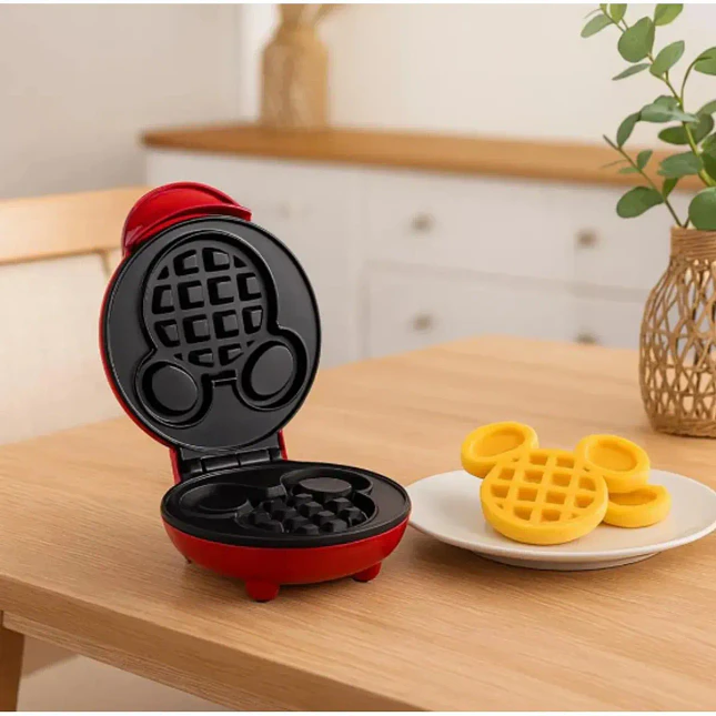 Mini Waflera Eléctrica Multifuncional con Placas Antiadherentes de 350W 4