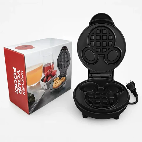 Mini Waflera Eléctrica Multifuncional con Placas Antiadherentes de 350W