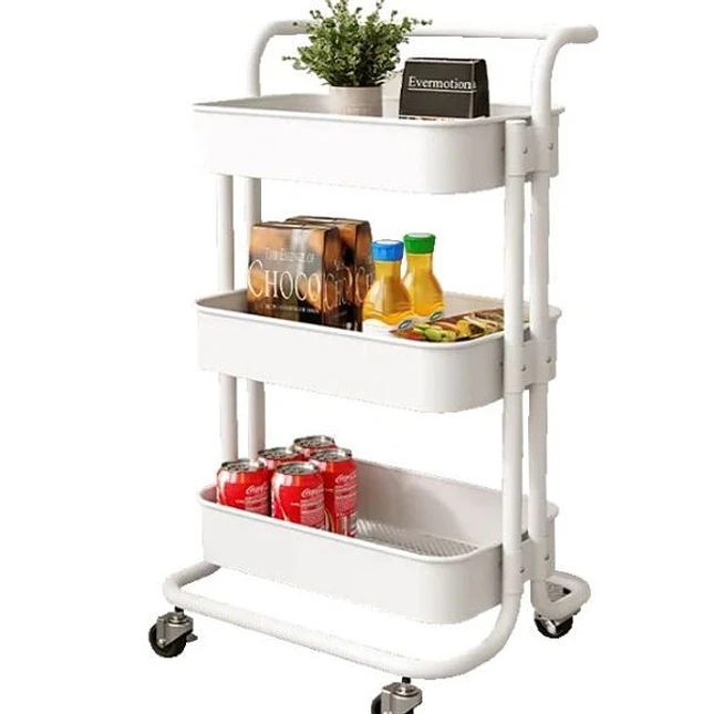 Carrito Utilitario Rodante de 4 Niveles – Organizador Multifuncional 4