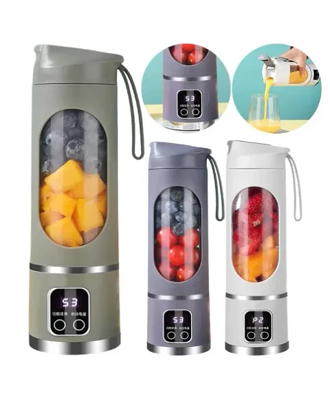 Licuadora Portátil Digital Inalámbrica con Pantalla Digital y 12 Cuchillas