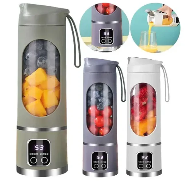 Licuadora Portátil Digital Inalámbrica con Pantalla Digital y 12 Cuchillas 1