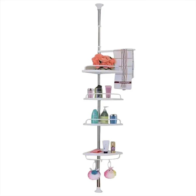 Organizador Esquinero Ajustable para Baño de 4 Repisas hasta 220 cm 3