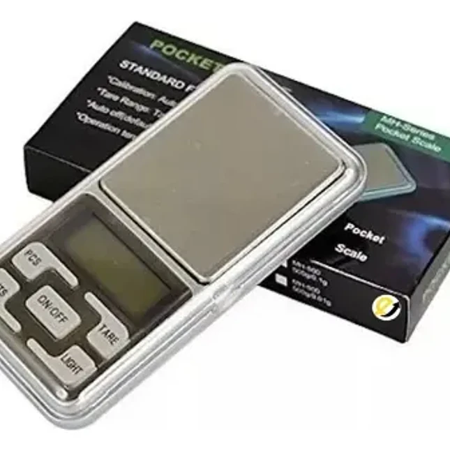 Gramera Digital de Bolsillo de Precisión 0.01 g con Capacidad de 200 g 2