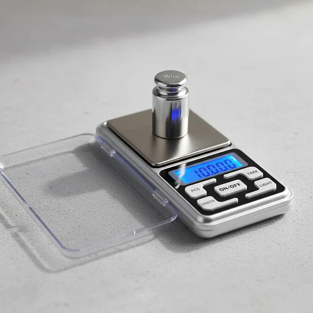 Gramera Digital de Bolsillo de Precisión 0.01 g con Capacidad de 200 g 4