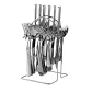 Juego de Cubiertos de Acero Inoxidable 24 Piezas con Base Organizadora - Miniatura 3