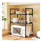 Organizador de Cocina de 3 Niveles con Ganchos Laterales para Microondas - Miniatura 5