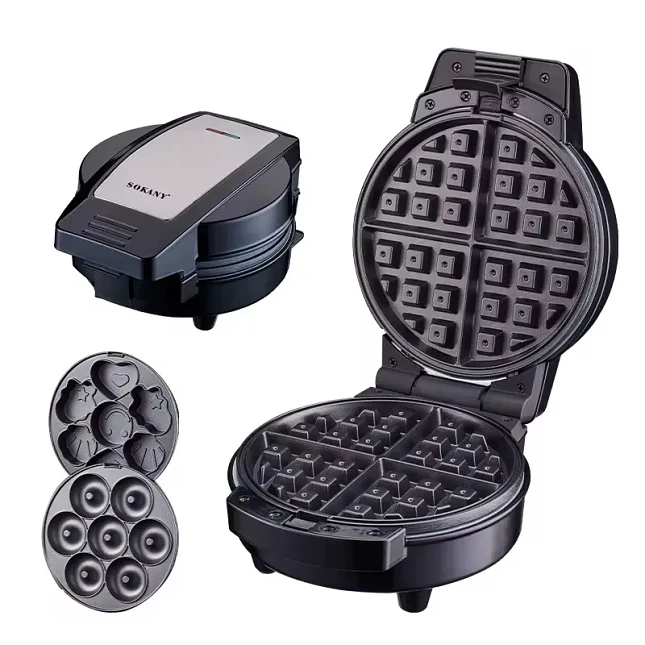 Máquina para Snacks Pancakes y Mini Donas 600W Multifunción 3