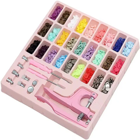 Kit de Botones a Presión Sin Coser para Ropa, Bolsos y Manualidades