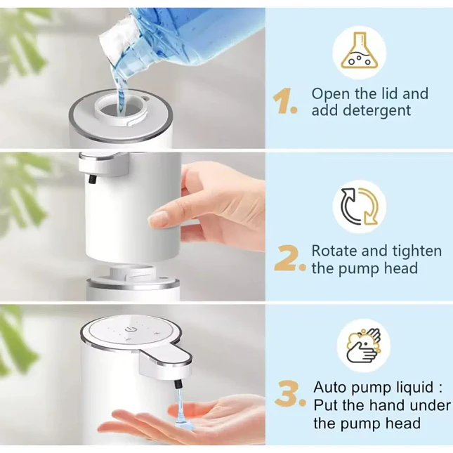Dispensador Automático de Jabón con Sensor Inteligente 3