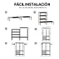 Armario Tubular de 2 Módulos con Cubierta Protectora - Miniatura 4