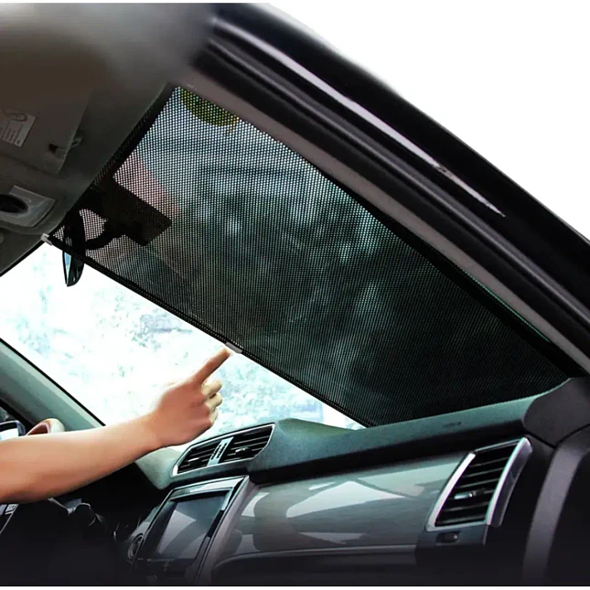 Tapasol Retráctil Enrollable para Auto y Ventanas con Protección UV 4