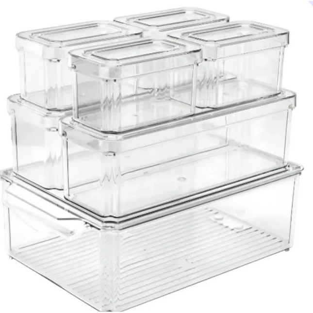 Set de 7 Organizadores Transparentes para Nevera y Cocina 1
