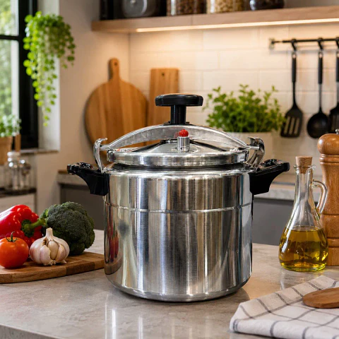 Olla a Presión Star Home de Aluminio con Sistema de Seguridad