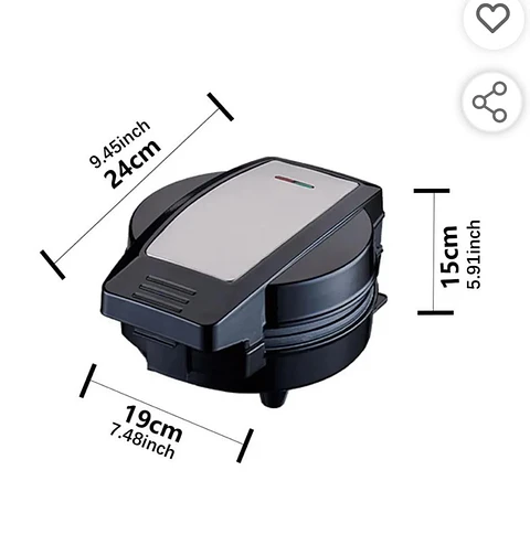 Máquina para Snacks Pancakes y Mini Donas 600W Multifunción