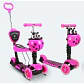 Patineta Scooter Monopatín 5 en 1 Mariquita con Luces LED - Miniatura 4