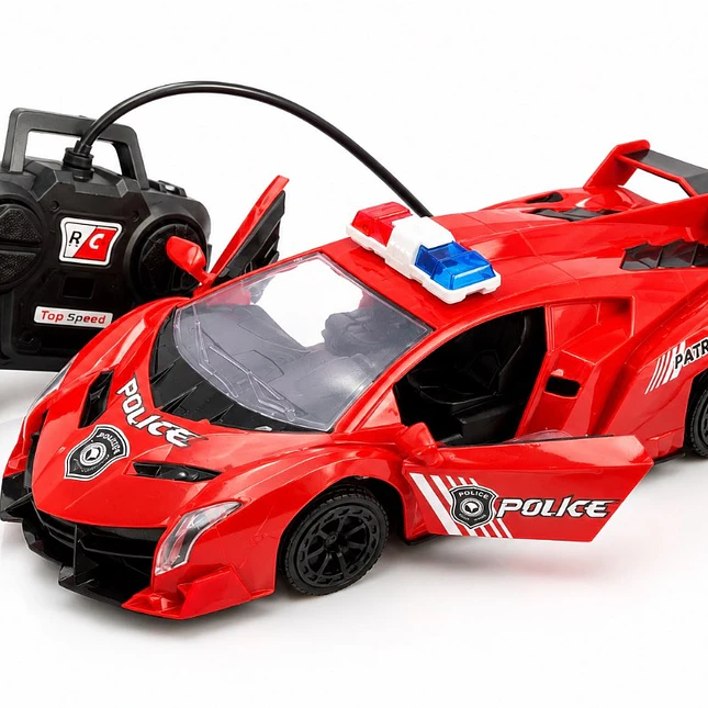 Carro Control Remoto con Luces y Batería Recargable 4