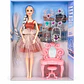 Muñeca con Accesorios y Tocador para Niñas - Miniatura 1