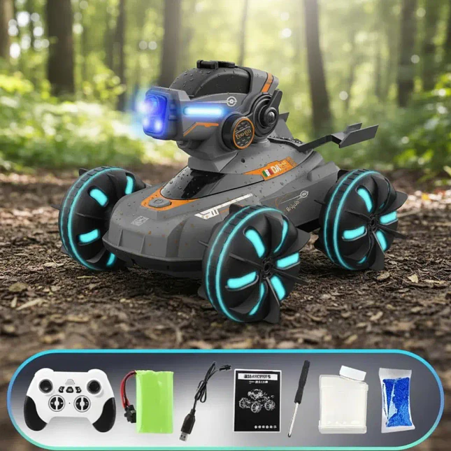 Carro Control Remoto Lanzador de Hidrogel con Batería Recargable 3