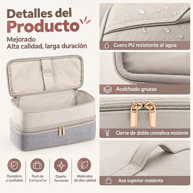 Estuche Organizador para Secador y Accesorios de Cabello 5