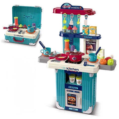 Juego Maleta de Cocina 3 en 1 con Accesorios