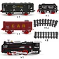 Tren Eléctrico a Vapor con Luces, Sonido y Humo - Miniatura 2