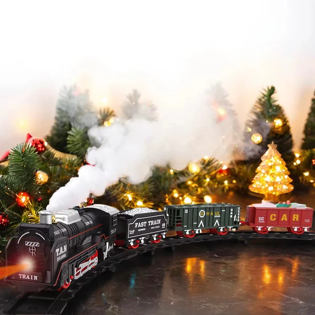 Tren Eléctrico a Vapor con Luces, Sonido y Humo 3