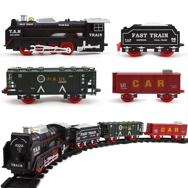 Tren Eléctrico a Vapor con Luces, Sonido y Humo 1
