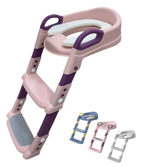 Asiento Entrenador de Baño para Niños con Escalera Ajustable