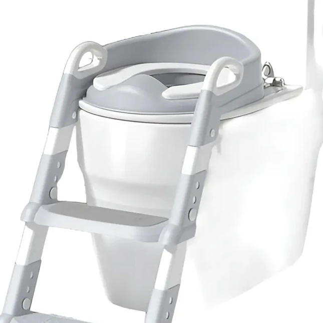 Asiento Entrenador de Baño para Niños con Escalera Ajustable 4