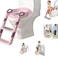 Asiento Entrenador de Baño para Niños con Escalera Ajustable - Miniatura 2
